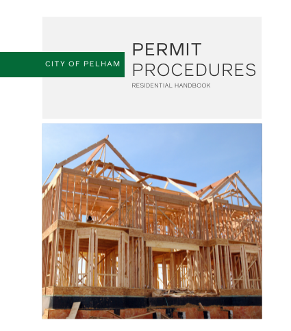 Residential Permit Procedures Slideshow showing wooden frame of a house under construction